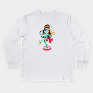 Dance of Shiva Kids Long Sleeve T-Shirt